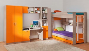 Модульная детская Лотос Оранжевый (Боровичи-мебель)